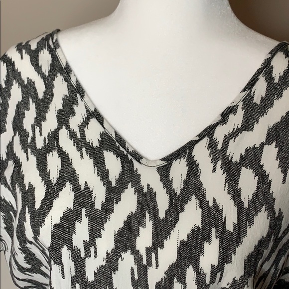 J. Crew Ikat Black & White Romper Small - Picture 3 of 9